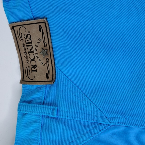 Rockies Robin Egg Blue High-Rise Western Jeans Waist 26" Inseam 37 - Picture 8 of 16